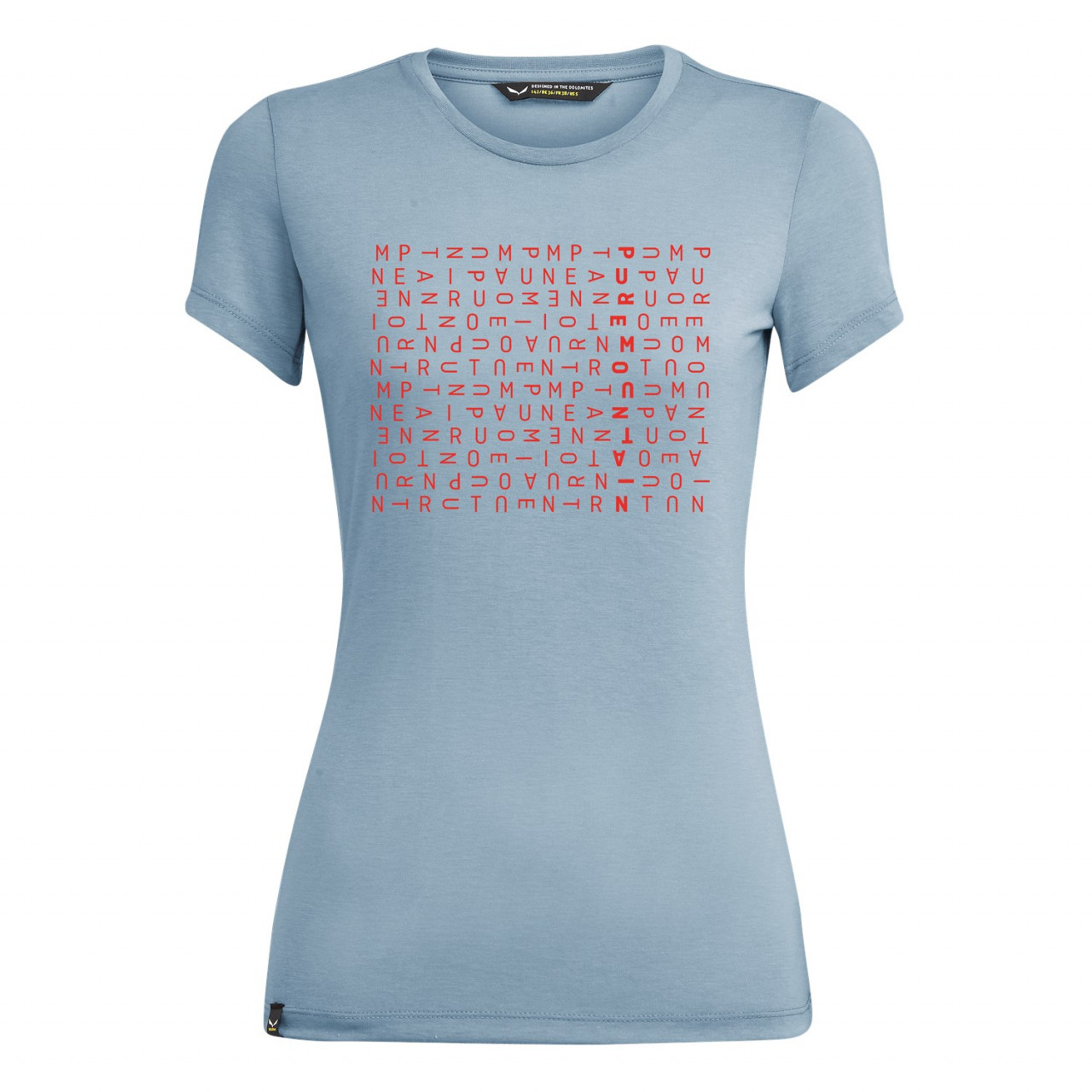 Salewa Women's Crosswords Dri-Release® T-Shirts Grey/Blue UIJ-618372